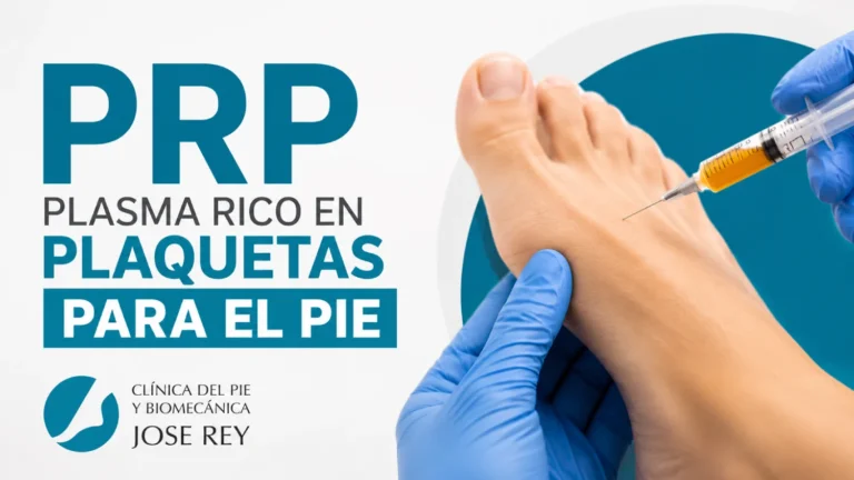 Tratamiento PRP (Plasma Rico en Plaquetas) para el pie en la Clínica del Pie y Biomecánica José Rey en Valencia